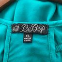 Bebop Women's Turquoise Dress Knee Length Opening In The Back Photo 3