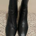 Sam Edelman  Lizzo Leather Ankle Boot Kitten Heel Black Zipper- Size 9 Photo 2