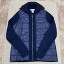 Liz Claiborne  Navy Knit / Puff Jacket Photo 2