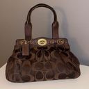 Coach Brown  Signature Collection logo Handbag Photo 0