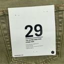 RE/DONE NWT  70s Ultra High Rise Stove Pipe Jeans Washed Sage Green Size 29 Photo 6