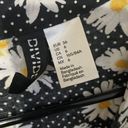 H&M 31.  black floral print open keyhole back mini dress size small 6 Photo 1