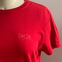 Calvin Klein Jeans Vintage Logo Tee Shirt- Red- Size Medium Photo 1