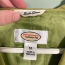 Talbots Vintage  Irish Linen 3 button Blazer lime green size 10 Photo 2