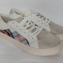 American Eagle  Outfitters Womens 8 White & Plaid Sneaker Shoes Photo 1