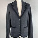 August Silk  Womens Sweater Blazer Cardigan Size M Gray Wool Blend Pockets Photo 0