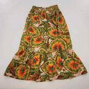 Cynthia Rowley  Womens Size XS Calypso Style Linen Belted Tiered A-Line Skirt Photo 2