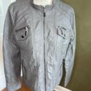 Apt. 9  lined faux leather Moto style jacket size L Photo 0