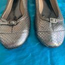 Kate Spade  metallic silver ballet slippers w/heel Photo 3