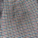 High Waisted Plaid Pants Brown Size L Photo 1