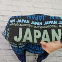 Robin Ruth "JAPAN"  Fabric Purse Tote Zip Closure Black Blue Photo 6