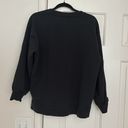 Lululemon  Perfectly Oversized black cotton pullover crewneck Sweater Photo 3