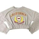 Derek Heart  California Golden State cropped lightweight sweatshirt size Small Photo 0