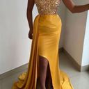 Prom Dress Yellow Size 4 Photo 0