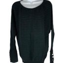 New York & Co. Women's Ribbed Swoop Neck Long Sleeved Pullover Sweater Size XL Photo 0