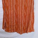 Sonoma Women's  NWT Orange Striped V Neck Sleeveless Tank Top size small Photo 2