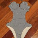 Abercrombie & Fitch  | One-piece Monokini Swimsuit Small Striped Photo 0