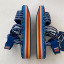 Farm Rio  Blue macaw platform sandals 8 NWT Photo 6