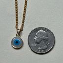 Tehrani Jewelry 14k Real Gold evil eye white Pendant | Birthday gift | lucky charm | Real Gold Evil Eye protection pendant | Photo 2