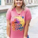 The Moon DaisyRae short cuffed sleeve neon tee Photo 1