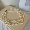 American Vintage Vintage “Cordelia” Five Strand Pearl Necklace 19.5” Classic Maximal Chunky  Photo 4