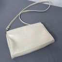 Bueno  Cream Off White Faux Leather Crocodile Textured Crossbody Bag Purse Photo 0