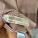 Anthropologie  Pure + Good Red Striped Longsleeve Bodysuit Photo 9