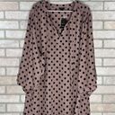 Torrid  NWT Georgette Bow Tie Blouse in Pink Dot Size 6 Photo 4