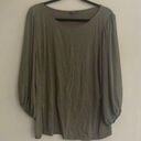 Vince Camuto Green Long Sleeve Stretch Blouse Shirt Career Work Basics Photo 0