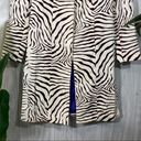 J. McLaughlin  Jasper Velvet Zebra Jacket size 4 *FLAWED* Photo 3