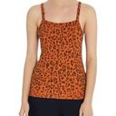 Three Dots  Square Neck Leopard Print Cami Tank Top Size XS NWT Photo 0