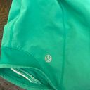 Lululemon Kelly Green  hotty hot shorts 4” Low rise Photo 2