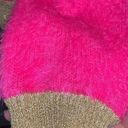 Juicy Couture Pink & Gold Fuzzy Sweater Photo 3