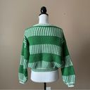 SheIn  | Green Color-block Knit Sweater Sz M Photo 2