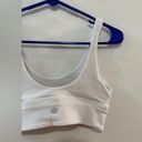 Lululemon Pre-Owned Size 6  White Sports Bra Photo 5