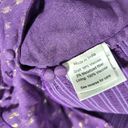 Rococo  Sand Button-Embellished Metallic Georgette Blouse in Purple/Gold Photo 11