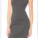 Calvin Klein Black White Geometric Sleeveless Knee length Dress With Gold Zipper Photo 1