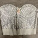 American Vintage vintage corset by spade 36C white lace new with tags Y2K Photo 0