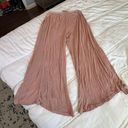 Free People beach intimately nude mauve palazzo wide leg pants S Photo 3