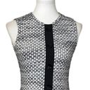 St. John Women’s Dress Shift Pencil Tweed Button Front Black White Size 2 Photo 4