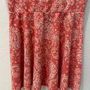 Aeropostale Coral Paisley Print Dress Size Large Photo 2