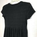 See You Monday  Flowy Tiered Little Black Dress S Photo 7