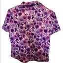 Fashion Bug  vintage y2k purple short sleeve shirt measurements in pictures Photo 2