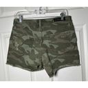 Rock & Republic Jean Shorts Womens Size 4 Green Camo Distressed Cut Off Bling Photo 5