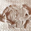 Moon & Madison Button Front Distressed Sweater Size XS Photo 0