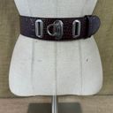 White House | Black Market WHBM Black And Red Wide Cinch Belt XS-S-M Photo 6