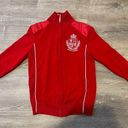 Ralph Lauren Lauren Active  Full Zip 3/4 Sleeve Red Crest Women’s Size S Preppy Photo 0