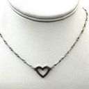 American Eagle  Outfitters silver tone heart choker necklace Photo 0