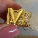 Michael Kors  Gold Plated Signature Logo Ring Photo 0