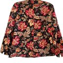 Talbots Vintage  100% Cotton Floral Go Anywhere Jacket blazer button up size 8 Photo 8